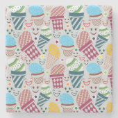 Happy Oaster Steinuntersetzer (Vorderseite)