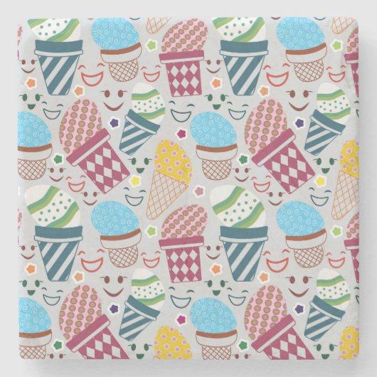 Happy Oaster Steinuntersetzer (Vorderseite)