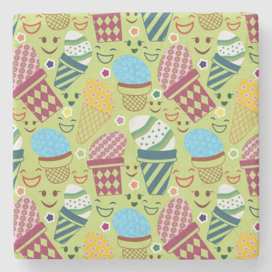 Happy Oaster Steinuntersetzer (Vorderseite)