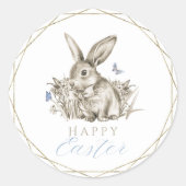 Happy Oaster Sticker Gold Circle Frame (Vorderseite)