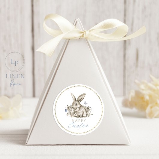 Happy Oaster Sticker Gold Circle Frame