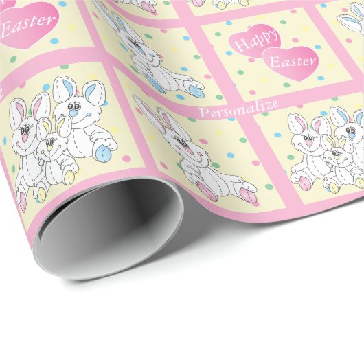 Happy Oaster Stuff Bunnies Geschenkpapier (Rolleneckpunkt)