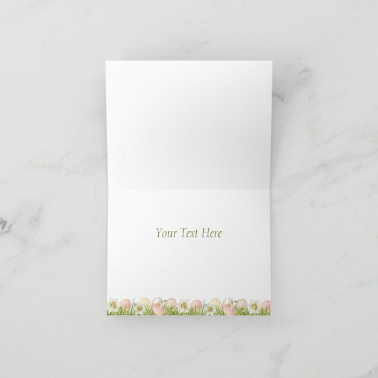 Happy Oaster Sweet Bunny Personalisiert Floral (Innenseite)