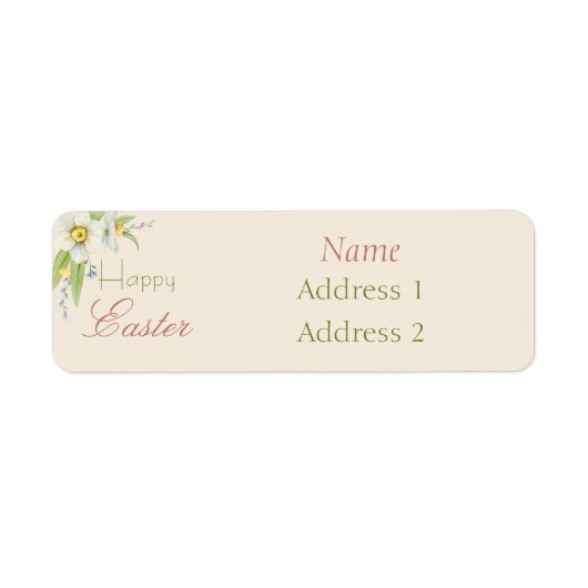 Happy Oaster Sweet Floral Personalisiert (Vorne)