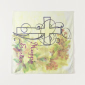 Happy Oaster Tapestry Wandteppich (Vorderseite (Horizontal))