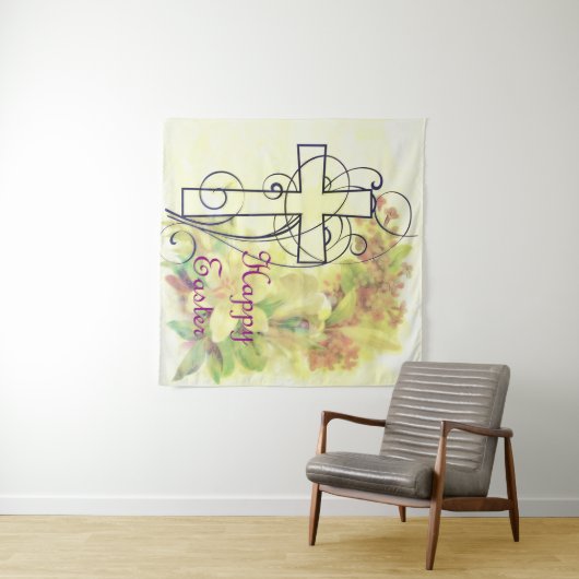 Happy Oaster Tapestry Wandteppich (Beispiel (Horizontal))