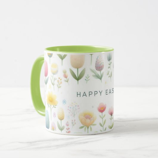 Happy Oaster Tasse (Vorderseite Links)