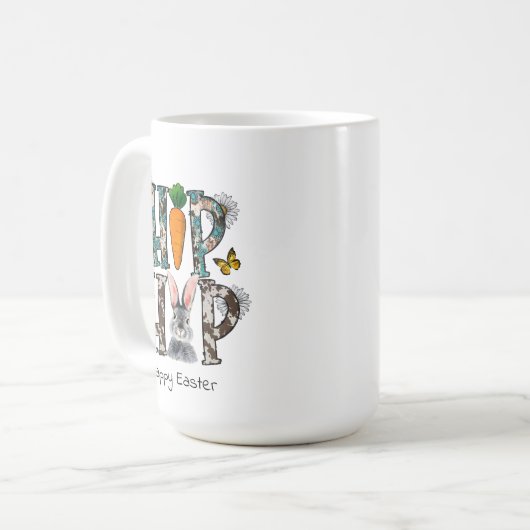 Happy Oaster Tasse (Vorderseite Links)