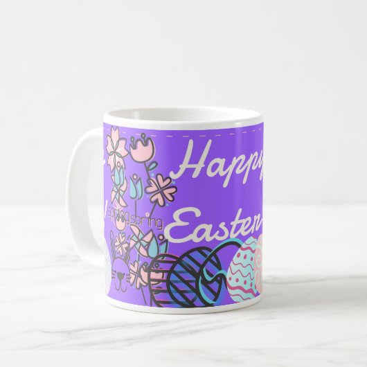 Happy Oaster Tasse (Vorderseite Links)