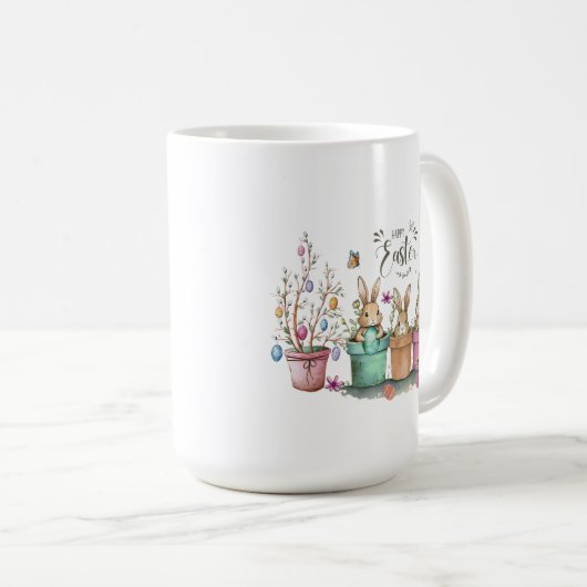 Happy Oaster Tasse (VorderseiteRechts)