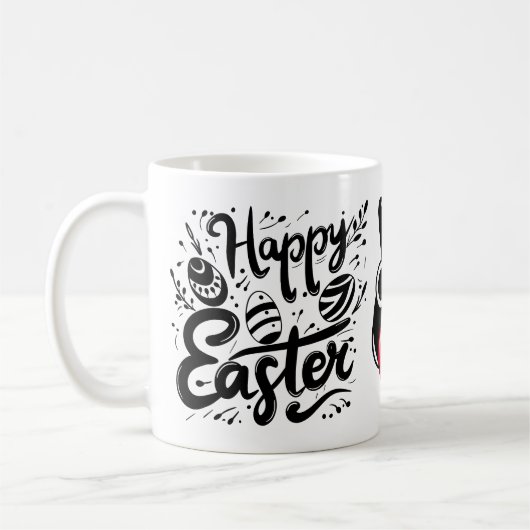 Happy Oaster Tasse: Feiern Sie den Frühling mit Fr Kaffeetasse (Links)