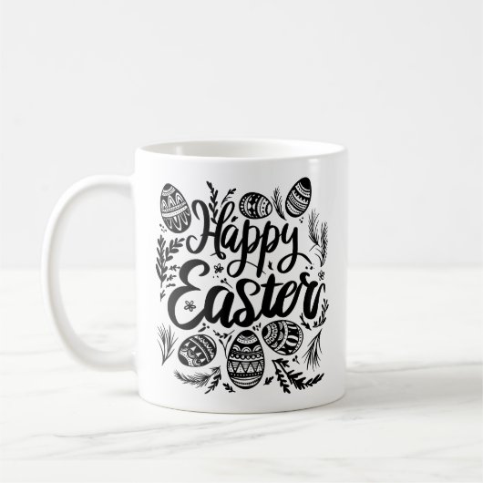 Happy Oaster Tasse: Feiern Sie den Frühling mit Fr Kaffeetasse (Links)