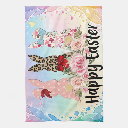 Happy Oaster Tee Handtuch (Vertikal)