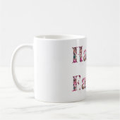 Happy Oaster Text Bunnies Ostereier Kaffeetasse (Links)