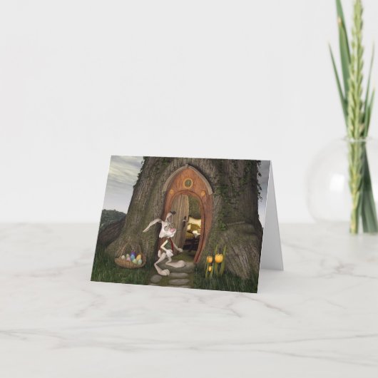 Happy Oaster - The Rabbit House Einladung (Vorderseite)