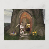 Happy Oaster - The Rabbit House Postkarte (Vorderseite)