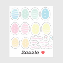 Happy Oaster Themed Eggs Planner Stickers Aufkleber