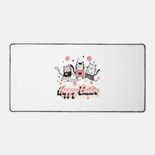 Happy Oaster Three Cat Wear Bunny Kitty Kitten Schreibtischunterlage