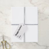 Happy Oaster to from modern typography kraft Geschenkanhänger (Mit Garn)