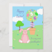 Happy Oaster to Grandtochter Topiary Feiertagskarte (Vorderseite)