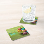 Happy Oaster Tropical Beach Coastal Wohngestaltung Rechteckiger Pappuntersetzer (Vor Ort)