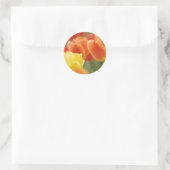 Happy Oaster Tulips Runder Aufkleber (Tasche)