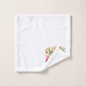 Happy Oaster Typografy Badhandtuch Set (Waschlappen)