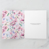 Happy Oaster Typografy Pastel Blume Muster Karte (Innenseite)