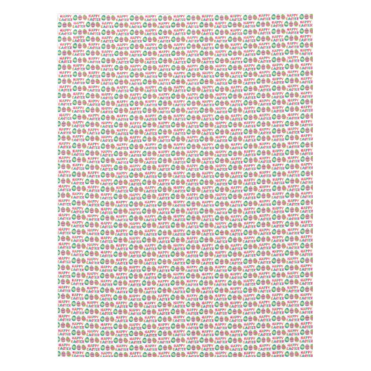 Happy Oaster Typografy Tischdecke (Vorderseite)