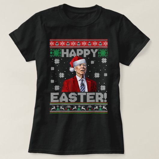 Happy Oaster Ugly St Patrick's Day Christmas Funny T-Shirt (Design vorne)