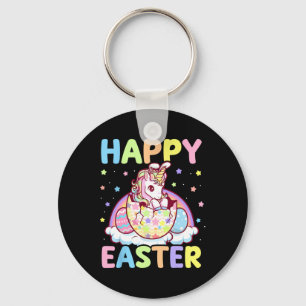 Happy Oaster Unicorn Bunny Girls Kinder Ostern Eiz Schlüsselanhänger