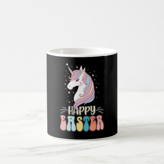 Happy Oaster Unicorn Bunny Rabbit Eggs Kaffeetasse (Mittel)