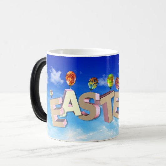 Happy Oaster Verwandlungstasse (Vorderseite Links)