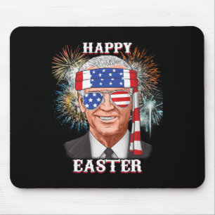 Happy Oaster verwirrte Joe Biden 4. Juli Spaß Mousepad