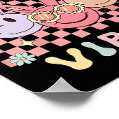 Happy Oaster Vibes Bunnies Kindermädchen Poster (Ecke)