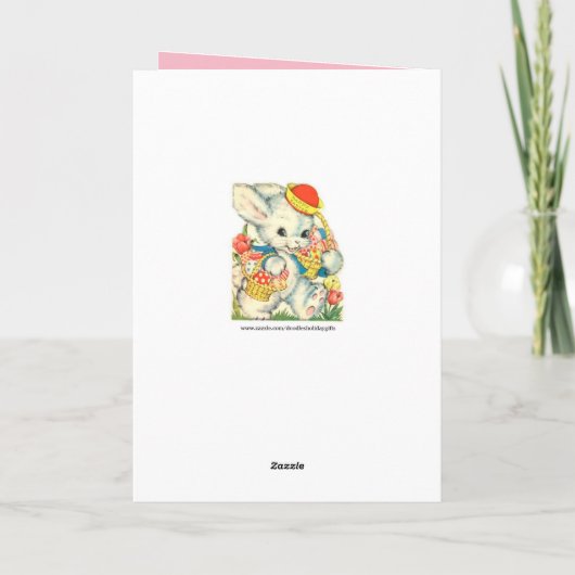 Happy Oaster Vintag Nostalgische Karte (Rückseite)