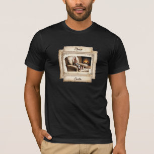 Happy Oaster Vintag Style Charming Rabbit T-Shirt