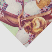 Happy Oaster Vintag Tissue Seidenpapier (Detail)