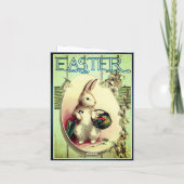Happy Oaster Vintage Osterkarte Karte (Rückseite)