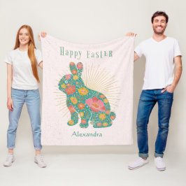 Happy Oaster Vintage Personalisierte Pastelle Fleecedecke