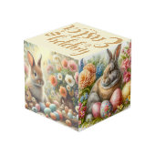 Happy Oaster / Vintages Kaninchen Würfel (Rückseite Schrägansicht)