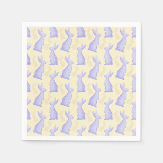 Happy Oaster - Violet Bunny's Muster Serviette (Vorderseite)