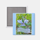 Happy Oaster Virginia Bluebells Magnet (Vorderseite/Rückseite)