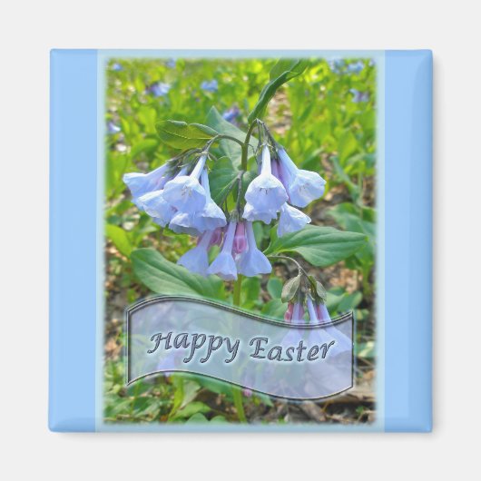 Happy Oaster Virginia Bluebells Magnet (Vorne)