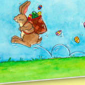 Happy Oaster von Nicole Janes Karte