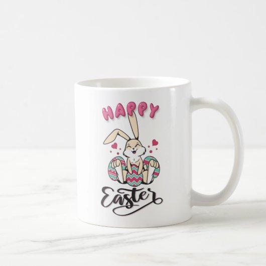 Happy Oaster von schönem Osterhase Kaffeetasse (Rechts)