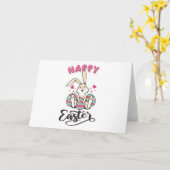 Happy Oaster von schönem Osterhase Karte (Gelbe Blume)