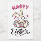 Happy Oaster von schönem Osterhase Lebensmitteletikett (Einzelnes Label)