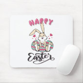 Happy Oaster von schönem Osterhase Mousepad (Mit Mouse)