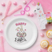 Happy Oaster von schönem Osterhase Pappteller (Party)